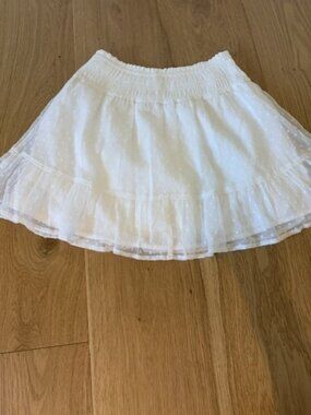 Abercrombie and fitch kids white skirt